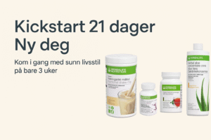 Kickstart 21 dager – Ny deg pakke med Herbalife shake, te, multivitamin og aloe vera