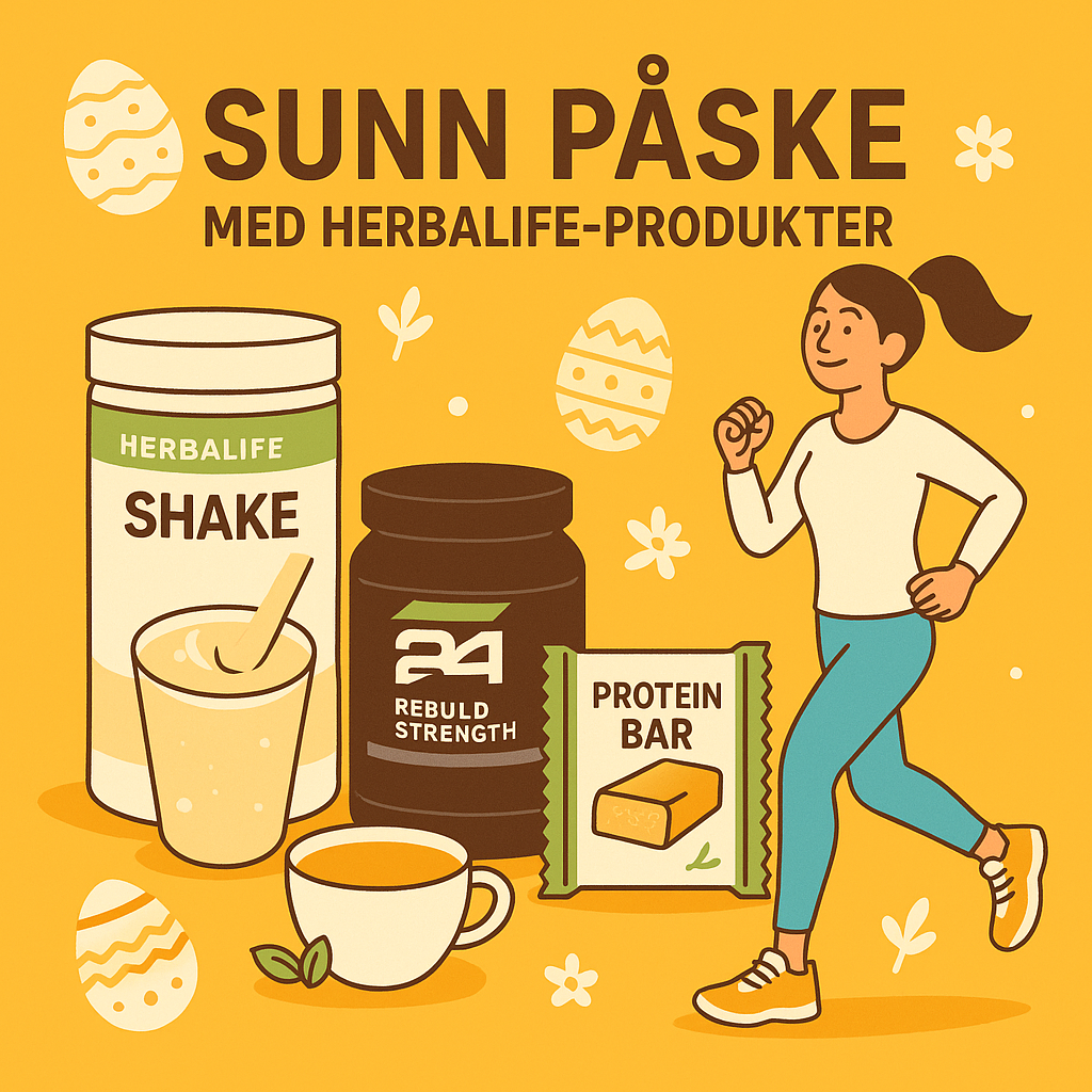 Sunn påske 2025 med Herbalife produkter – frisk og energisk livsstil