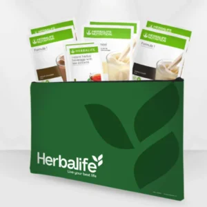 Herbalife prøvepakke med urtete og Formula 1 shake