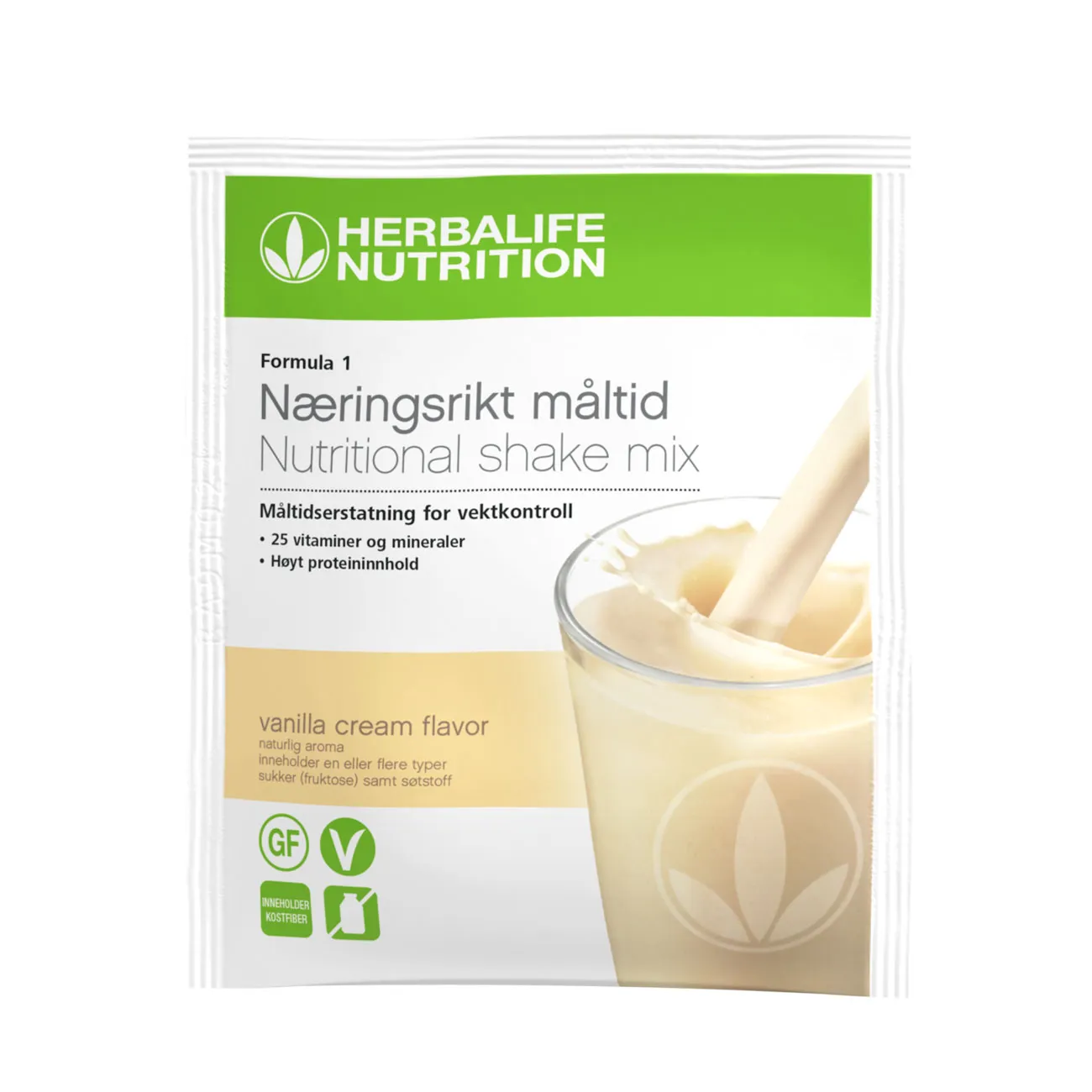 Herbalife Formula 1 prøvepakke vanilje