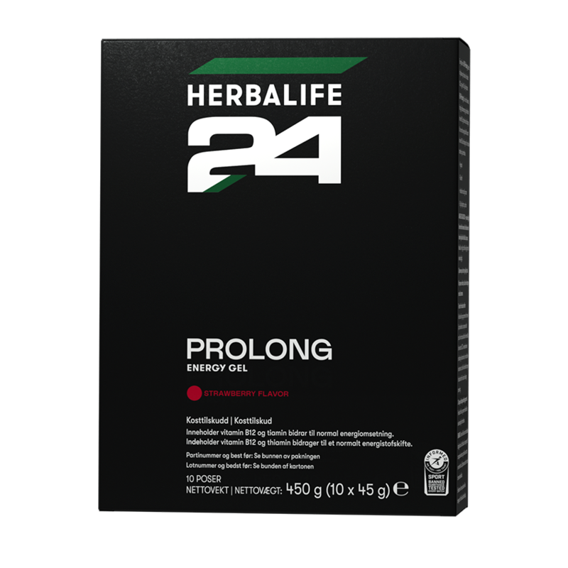 Herbalife H24 Prolong energi gel jordbær 10 poser