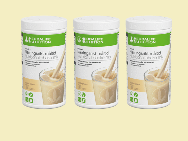 Herbalife shake Vanilje 3 pack x 780 g storpakke