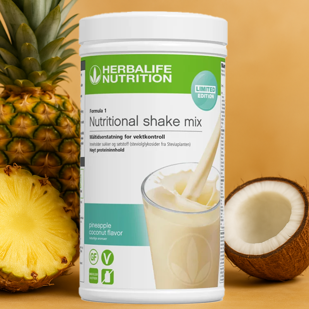 Herbalife Shake med smak av ananas og kokos, Limited Edition 550 g