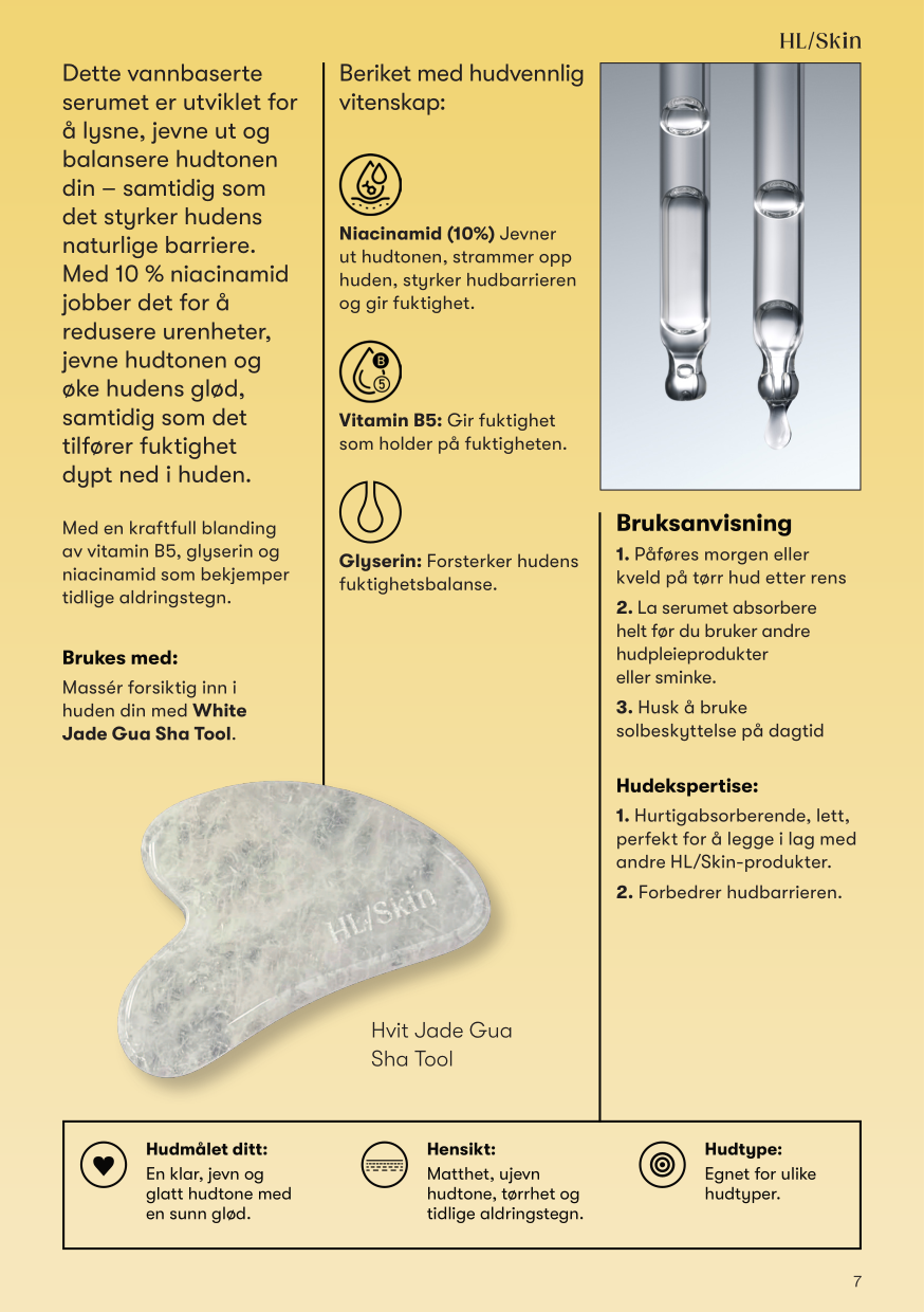 HL Skin 10% Niacinamid Serum – jevnere hud og mindre porer