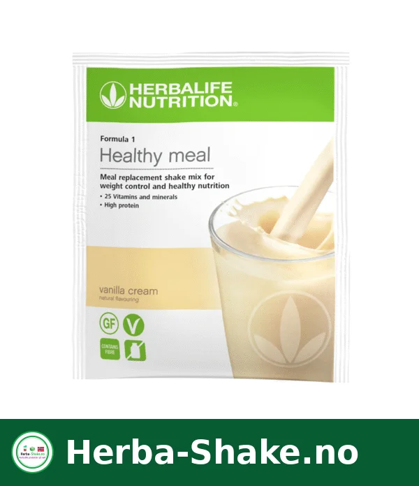 Herbalife Formula 1 Shake Vanilje porsjonspakker – 7 x 26g