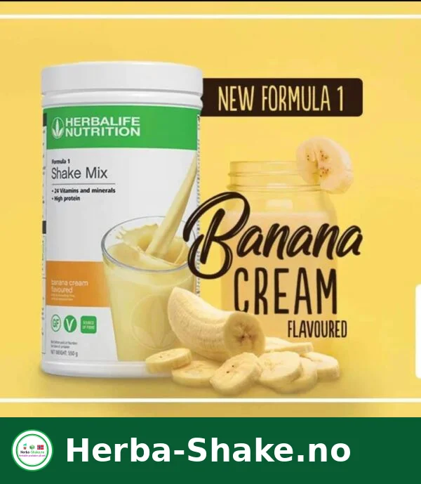 Herbalife Formula 1 Shake med smak av banankrem – måltidserstatter