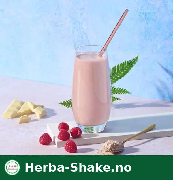 Herbalife Formula 1 shake bringebær og hvit sjokolade