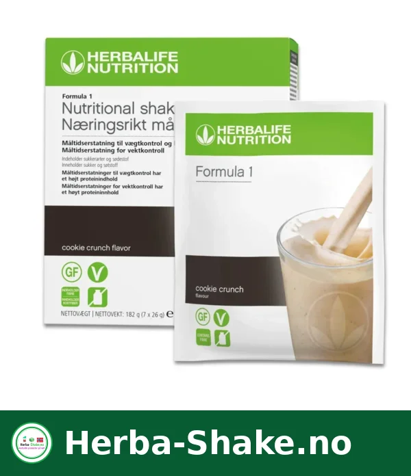 Herbalife Formula 1 prøvepakke cookie crunch