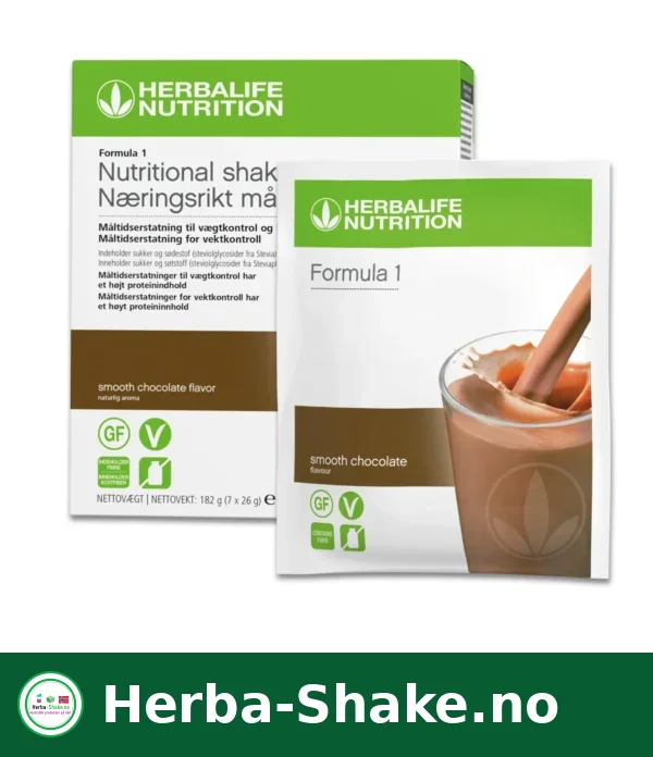 Herbalife Formula 1 prøvepakke sjokolade