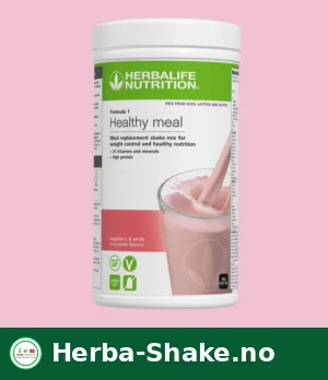 Herbalife Formula 1 Shake Raspberry & White Chocolate – smak av bringebær og hvit sjokolade