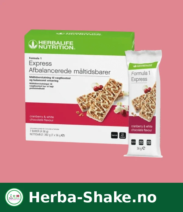 Formula 1 Express Bar Hvit Sjokolade & Tranebær