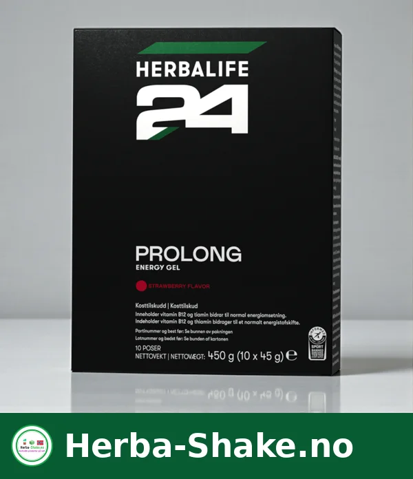 Herbalife H24 Prolong Energi Gel Jordbær 45 g (10 poser) - Bilde 2