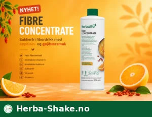 Fibre Concentrate nyhet sukkerfri fiberdrikk med appelsin og gojibær