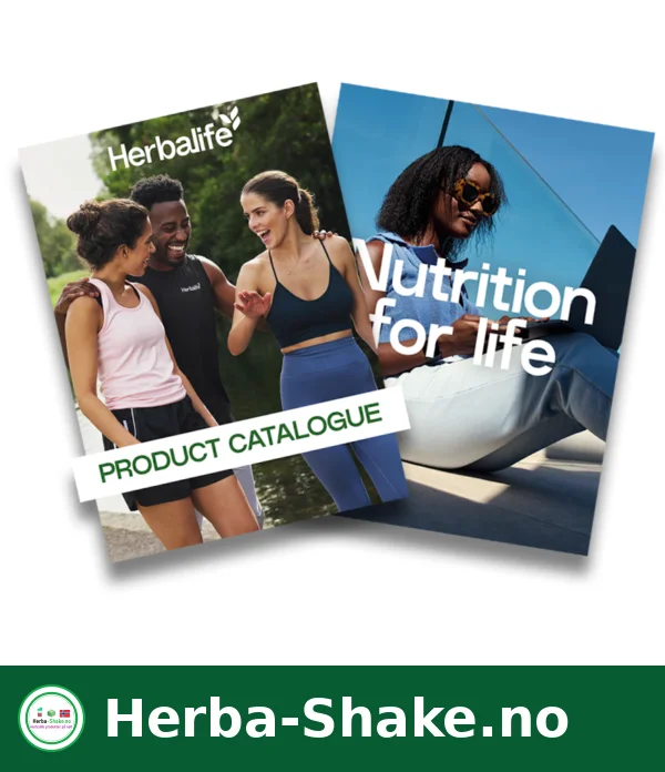 Herbalife produktkatalog med Nutrition for Life-design og aktive mennesker