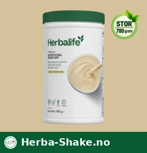 Herbalife Shake Vanilla Cream 780g – stor boks med vaniljesmak.